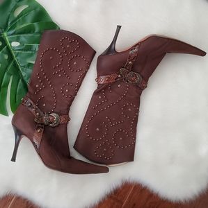 Luciano Padovan Western Style Boots Size 37.5